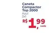 Supermercados Mateus Caneta Compactor Top 2000 Azul 2x1 oferta