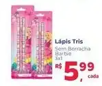 Supermercados Mateus Lápis Tris Sem Borracha Barbie oferta