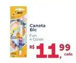 Supermercados Mateus Caneta Bic Fun 4 Cores oferta