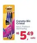 Supermercados Mateus Caneta Bic Cristal Azul, Preta e Vermelha oferta