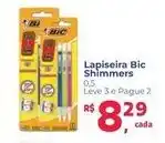 Supermercados Mateus Lapiseira bic shimmers oferta