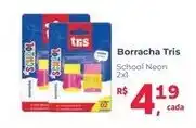 Supermercados Mateus Borracha Tris School Neon 2x1 oferta
