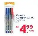 Supermercados Mateus Caneta Compactor 07 Sortidas oferta