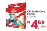 Supermercados Mateus Giz de Cera Famix oferta