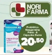 Supermercados Nori Probiótico Neogermina Flora-6 Cápsulas Duras oferta