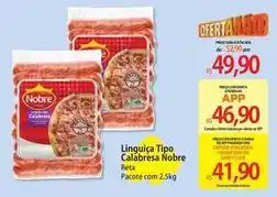Atacadão Nobre - linguica tipo calabresa oferta