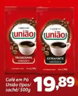 Confiança Supermercados Café em Pó União tipos/ sachê oferta