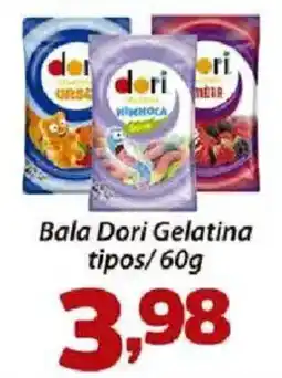 Confiança Supermercados Bala Dori Gelatina tipos oferta