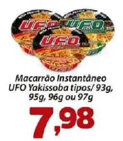 Confiança Supermercados Macarrão instantâneo ufo yakissoba tipos oferta