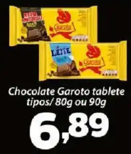 Confiança Supermercados Chocolate garoto tablete oferta