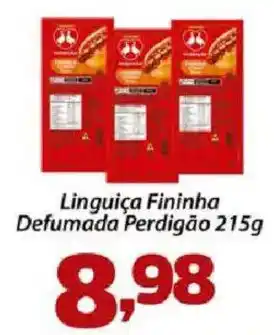 Confiança Supermercados Linguiça Fininha Defumada Perdigão oferta
