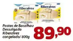 Confiança Supermercados Postas de Bacalhau Dessalgado Riberalves oferta