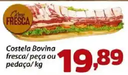 Confiança Supermercados Costela bovina fresca oferta