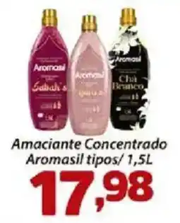 Confiança Supermercados Amaciante Concentrado Aromasil tipos oferta