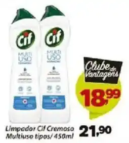 Confiança Supermercados Limpador Cif Cremosa Multiuso tipos oferta