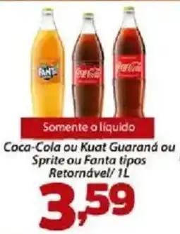 Confiança Supermercados Coca-Cola ou Kuat Guarand ou Sprite ou Fanta tipos oferta