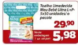 Confiança Supermercados Toalha umedecida meu bebê ultra l+p oferta