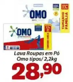Confiança Supermercados Lava Roupas em Pó Omo tipos oferta