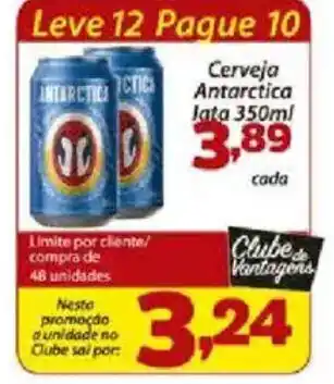Confiança Supermercados Cerveja Antarctica oferta
