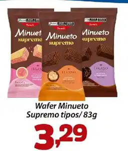 Confiança Supermercados Wafer Minueto Supremo tipos oferta