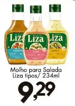 Confiança Supermercados Molho para Salada Liza tipos oferta