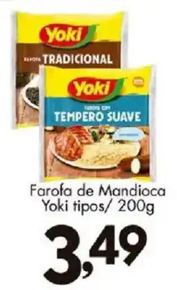 Confiança Supermercados Farofa de Mandioca Yoki tipos oferta