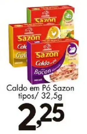 Confiança Supermercados Caldo em Pó Sazon oferta