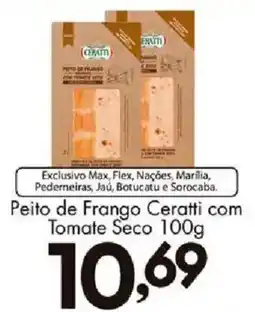 Confiança Supermercados Peito de frango ceratti com tomate seco oferta