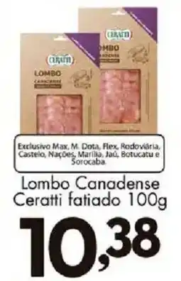 Confiança Supermercados Lombo canadense ceratti fatiado oferta