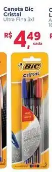 Supermercados Mateus Caneta Bic Cristal Cristral Fina oferta