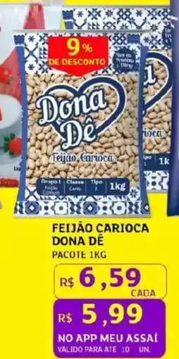 Assaí Atacadista Feijão carioca dona dé oferta