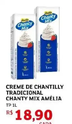 Assaí Atacadista Creme de chantilly tradicional chanty mix amélia oferta