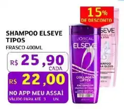 Assaí Atacadista Shampoo elseve tipos oferta