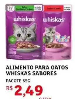 Assaí Atacadista alimento para gatos whiskas sabores oferta