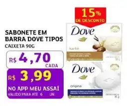 Assaí Atacadista Sabonete em barra dove tipos oferta