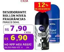 Assaí Atacadista Desodorante rollon nivea fragrâncias oferta