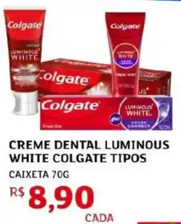 Assaí Atacadista Creme dental luminous white colgate tipos oferta