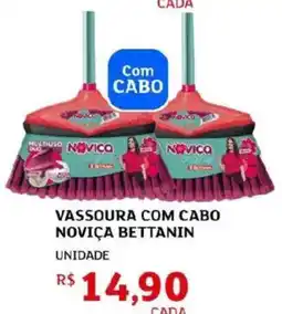 Assaí Atacadista Vassoura com cabo noviça bettanin oferta