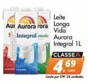 Delta Supermercados Leite longa vida aurora integral oferta