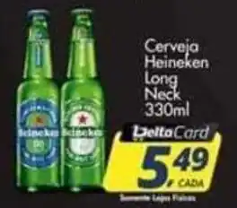 Delta Supermercados Cerveja Heineken Long Neck oferta