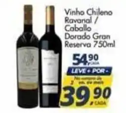 Delta Supermercados Vinho chileno ravanal / caballo dorado gran reserva oferta