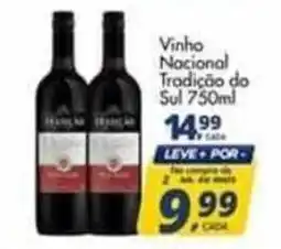 Delta Supermercados Vinho Nacional Tradicao do Sul oferta