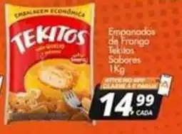 Delta Supermercados Empanados de Frango Tekitos Sabores oferta