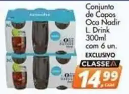 Delta Supermercados Conjunto de Copos Oca Nadir L Drink oferta