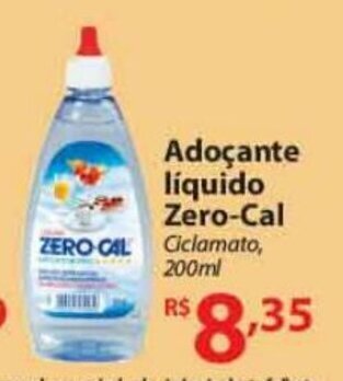 Adocante liquido Zero Cal 200ml