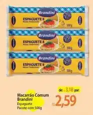 Atacadão Brandini - macarrão comum oferta