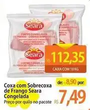Atacadão Seara - coxa com sobrecoxa de frango congelada oferta
