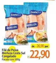 Atacadão Costa sul - file de peixe merluza oferta