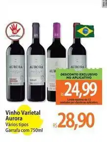 Atacadão Aurora - vinho varietal oferta