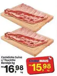 Fort Atacadista Costelinha - suína c/toucinho bandeja oferta